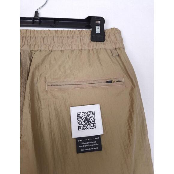 Fumito Ganryu Men's Relaxed-Fit Lined Woven Drawstring Pant Beige Sz 1 Small NWT - Picture 6 of 9